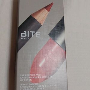 Bite lipstick and lip pencil bundle